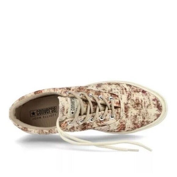 Converse x John Elliot Skid Grip OX Shoes 172577C White Brown Tan Size 10 W main image 10